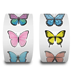 100-500pcs Cute Colorful Butterfly Stickers Handmade Stickers Party Gifts Decorative Labels Scrapbook Stationery Stickers (ONLINE ORDER ONLY)