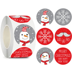 100-500pcs Christmas Sticker Red Christmas Decoration for Home Candy Bag Sealing Stickers Xmas Gifts Box Seal Labels Kerst (ONLINE ORDER ONLY)