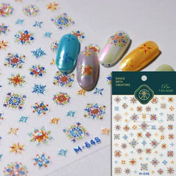 Dark Sword Coiled Snake Cross Butterfly Wing Starburst Starlight Gothic Reptile Animals Nail Art Sticker Festival Manicure Decal (ONLINE ORDER ONLY)