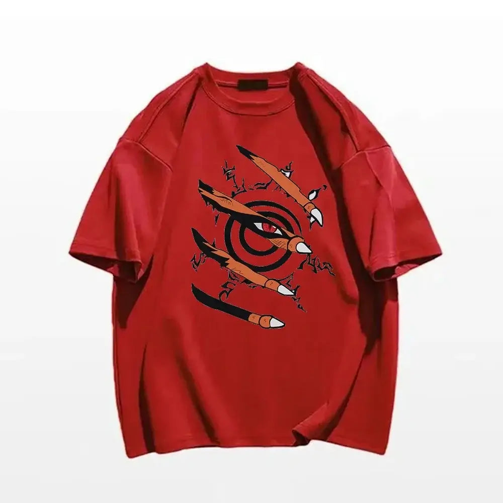 Naruto Graphic T-Shirt: Nine-Tails Seal Anime Top (ONLINE ORDER ONLY)