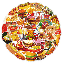 10/25/50pcs Bread Food and Tasty Meals Sticker Packs (Online Order Only)