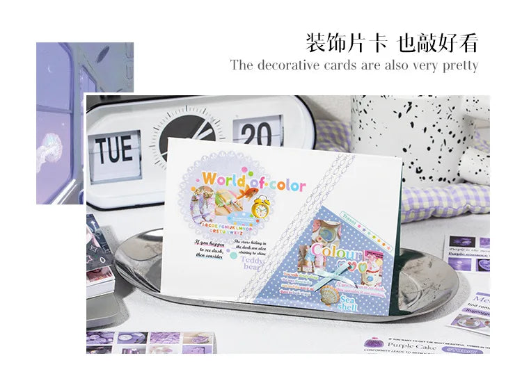 30piece/book Korean Ins Daydream Valley Series Cut Film Sticker Journal Phone Case DIY Scrapbooking Kawaii Decoration Stickers (ONLINE ORDER ONLY)