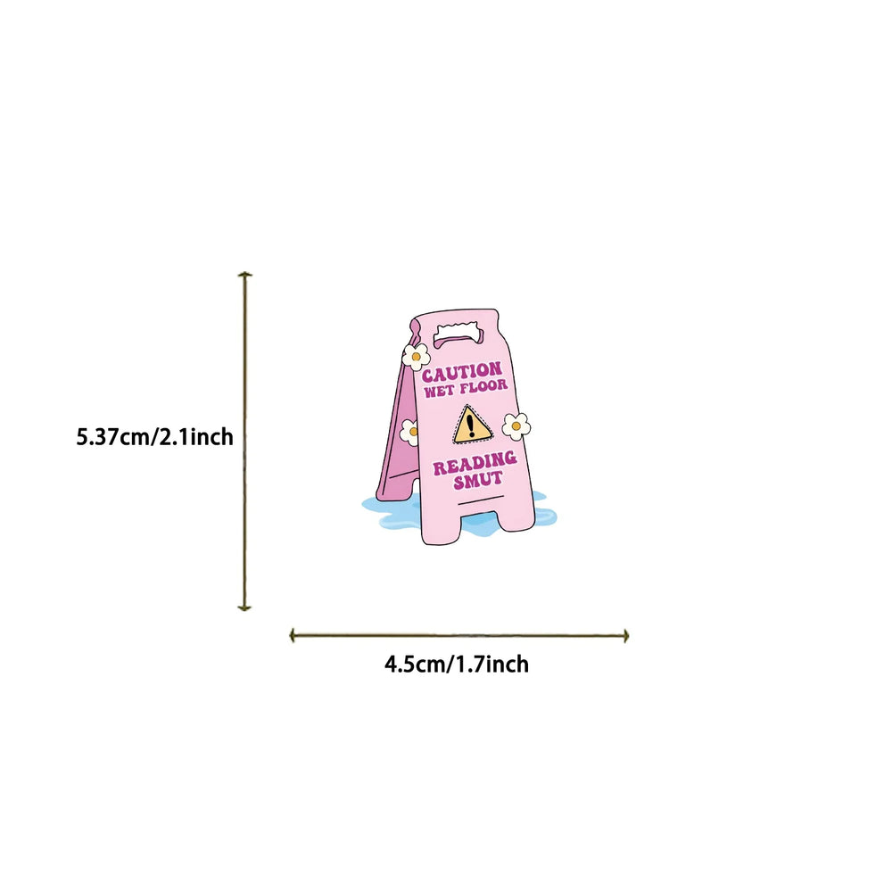 50/52pcs Romance Bookish Spice Reader Stickers Pink Girl Cartoon Decals Aesthetic Decals Phone Laptop Diary Sticker Kids Toys (ONLINE ORDER ONLY)