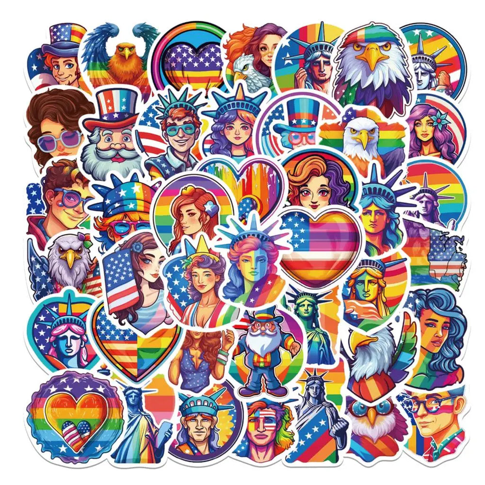 Cartoon Graffiti Stickers Waterproof DIY Luggage Laptop Helmet Bottle Skateboard (Online Order Only)
