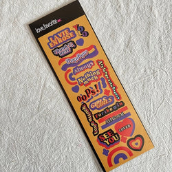 Ins Retro English Letter Material Stickers Scrapbooking DIY Album Decoration Sticker Personalized Korean Stationery (ONLINE ORDER ONLY)