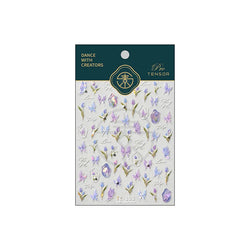 Tulips Flower Letter Bowknot Butterfly Irregular Lines Pearl Tender 5D Adhesive Nail Art Stickers Manicure Decals Stick on Nail (ONLINE ORDER ONLY)