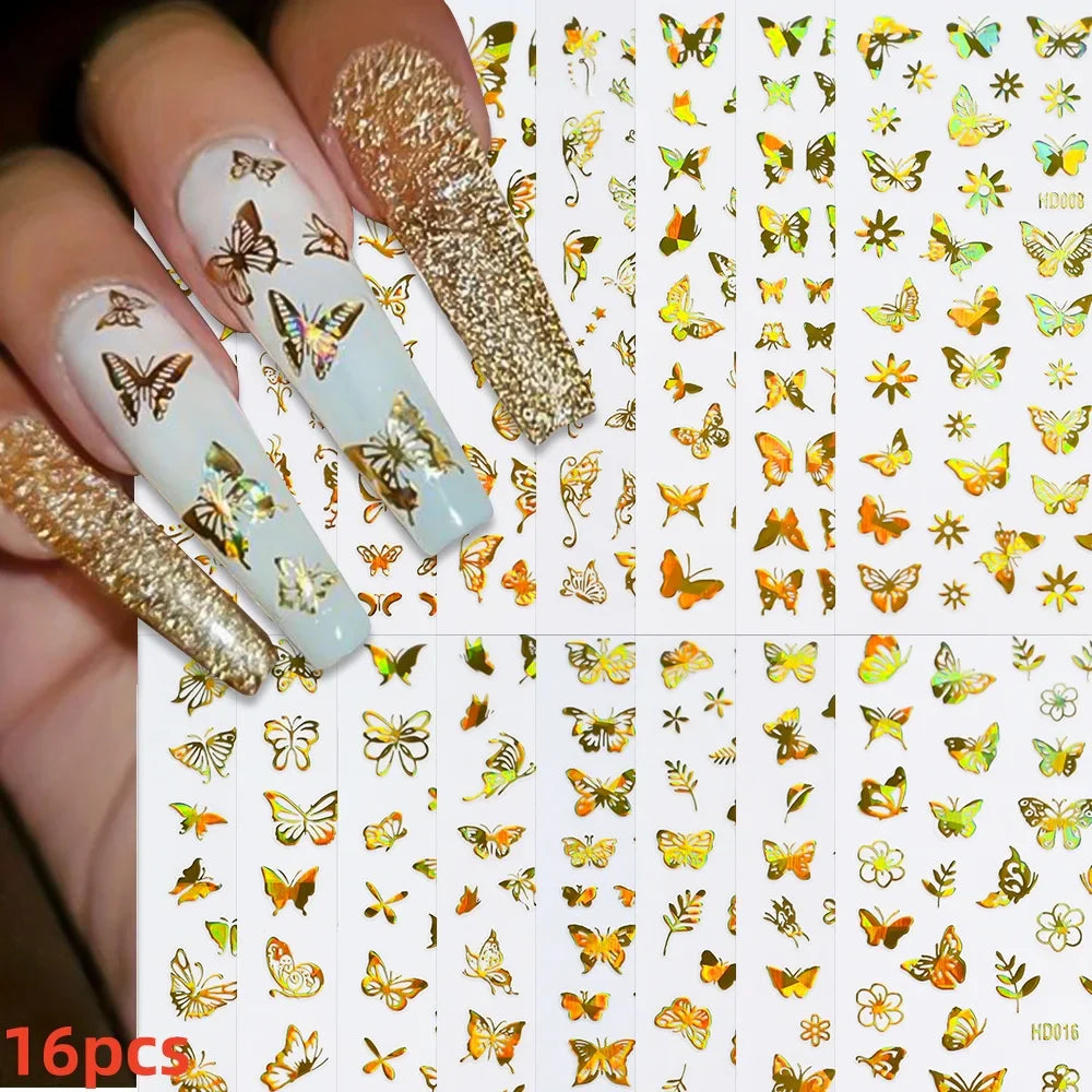 12 Sheets Valentines Nail Stickers Red Heart Nail Art Sticker Decal Solid Hollow Heart 3D Self-Adhesive Design Nail Art Supplies (ONLINE ORDER ONLY)