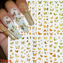 12 Sheets Valentines Nail Stickers Red Heart Nail Art Sticker Decal Solid Hollow Heart 3D Self-Adhesive Design Nail Art Supplies (ONLINE ORDER ONLY)