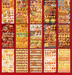25 Pages Ins Retro Cute Food Cake Decorative Stickers Book Scrapbooking Phone Case DIY Journal Collage Material Sticker Gift (ONLINE ORDER ONLY)
