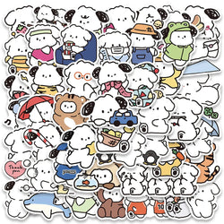 50pcs Cute Cartoon Animals Puppy Dogs Stickers For Laptop Water Bottle Luggage Notebook Waterproof Graffiti Vinyl Decals (ONLINE ORDER ONLY)