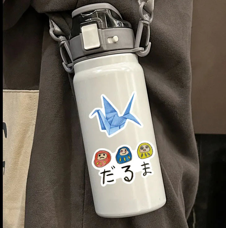 64pcs Watercolor Japan Travel Cartoon Graffiti Sticker DIY Phone Guitar Laptop Notebook Suitcase Cup Waterproof Sticker Kid Toy﻿ (Online Order Only)