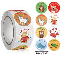 100-500pcs Vehicle Thank You Stickers Cute Cartoon Ambulance Taxi Teacher Reward Sticker for Kids Birthday Party Seal Labels (Online Order Only)