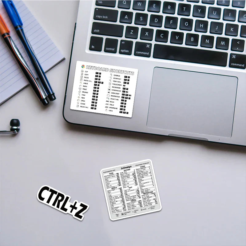 30PCS Shortcut Key Tips Waterproof Computer Sticker DIY Keyboard ipad Laptop And Desktop Student Gift Decoration Toy Sticker (ONLINE ORDER ONLY)