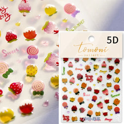 Fantasy Beach Summer Dreamy Colorful Seasnail Shell Pearl Conch Jelly Star 5D Decals Soft Relief 3D Decoration Nail Art Stickers (Online Order Only)