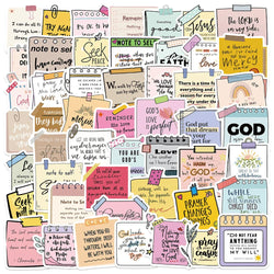 50PCS Jesus Bible Christian Stickers for Journaling, Laptop, Diary, Scrapbooking (ONLINE ORDER ONLY)