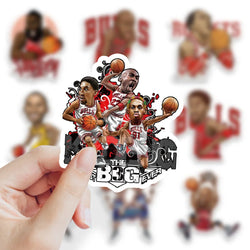 10/30/50PCS New Basketball Star Sticker Cartoon Graffiti iPad Helmet Car Water Cup Guitar DIY Scrapbook Toy Decoration Wholesale (Online Order Only)