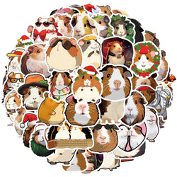 Cute Cartoon Animal Guinea Pig Stickers for Laptop, Car, Fridge, DIY Vinyl (10/30/50pcs) (ONLINE ORDER ONLY)