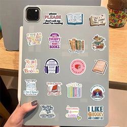 10/30/50PCS Cartoon Reading PVC Sticker Aesthetic Decoration Scrapbooking Sketchbook Korean Stationery School Supplies for Kids (ONLINE ORDER ONLY)