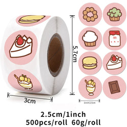 500pcs/roll Animal Cartoon Stickers Kids Toy Stickers Various Cute Design Patterns School Teacher Reward Stationery Stickers (ONLINE ORDER ONLY)
