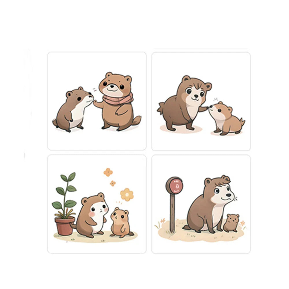 100-500pcs Cute Animals Stickers for Kids Kindergarten School Encouragement Students Games Toy Reward Laptops Labels Sticker (ONLINE ORDER ONLY)