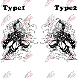 Anime Sticker For Car Sticker Decoration Window Body Hood Creative Personality Big Stickers Die Cutting PVC Vinyl Decals (ONLINE ORDER ONLY)