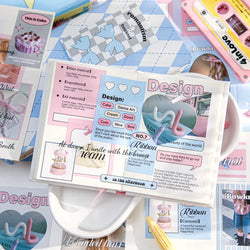 30Pcs Korean Ins Cute Girl Heart Scrapbooking Stickers Hand Account Idol Card Album DIY Phone Deco Material Stationery Sticker (ONLINE ORDER ONLY)