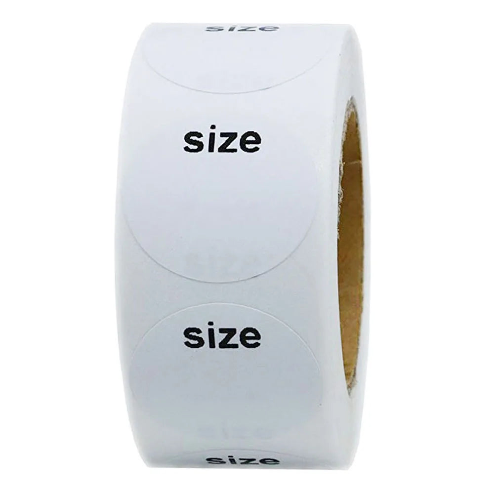 500pcs/roll Self Adhesive Sticky White Label Writable Size Stickers Blank Note Label Wholesale Low Price Dimension: 2.5cm (Online Order Only)