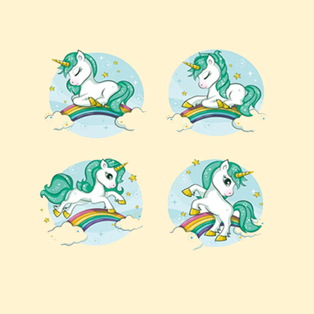 100-500pcs Unicorn Stickers 1inch Decorative Stickers Scrapbooking Stick Label Diary School Stationery Album Stickers (ONLINE ORDER ONLY)