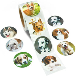 500pcs/roll Cute and Funny Cat and Dog Stickers (ONLINE ORDER ONLY)