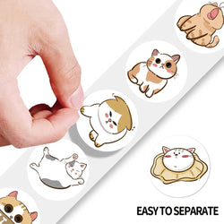100-500pcs Cartoon Animals Sealing Sticker DIY Laptop Decals Decoration Sticker Reward Gift Toys Stationery (Online Order Only)