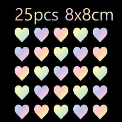 JDM Heart Car Stickers Window Bumper Exterior Accessories Car Modification Bodywork Styling Competition PVC Vinyl Decals (ONLINE ORDER ONLY)