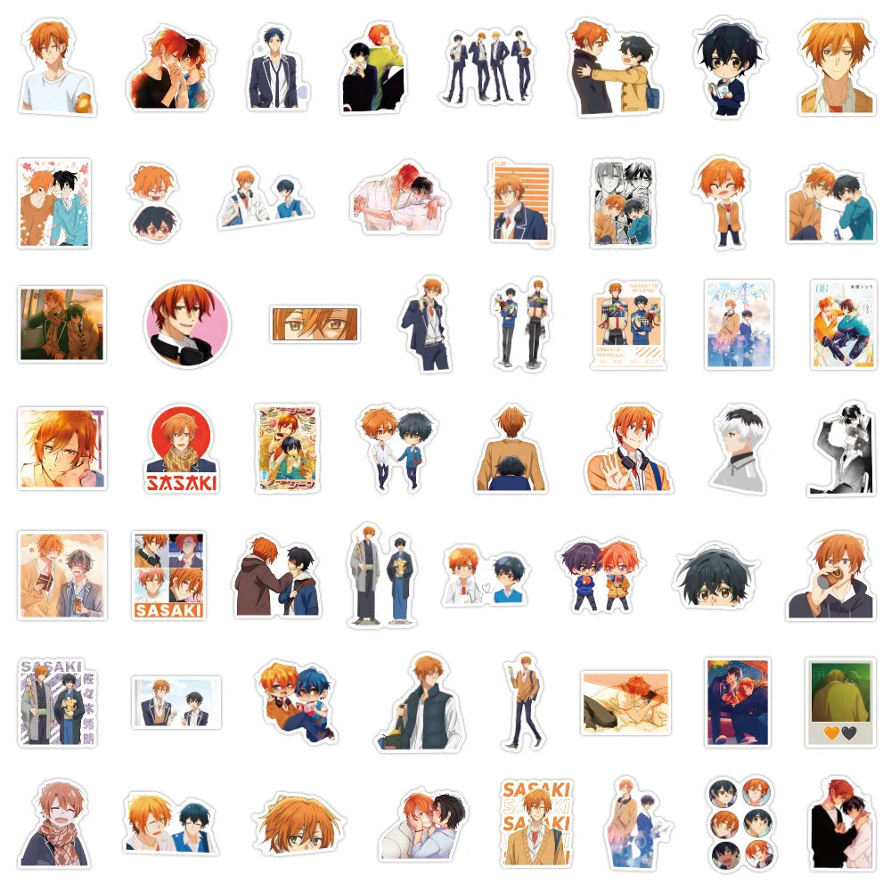 10/30/55/110PCS Sasaki and Miyano Stickers Rotten Boy Cartoon Stciekr Funny Anime Decals Laptop Guitar Car Bike Skateboard Toy (Online Order Only)