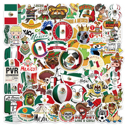 60/120Pcs Wild Food Mexico Style Cartoon Lable Stickers for Car Helmet Luggage Bicycle Guitar Decal Notebook Skate Trunk (ONLINE ORDER ONLY)
