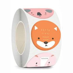 500pcs Cute Sticker for Kids Animals Face Reward Sticker for Classroom Teacher Supplies Motivational Scrapbooking (Online Order Only)