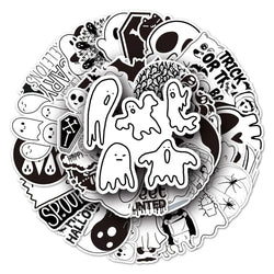 10/30/50PCS Cute Halloween Stickers Kawaii Ghost Decals DIY Decoration For Skateboard Phone Helmet Bike Cartoon Sticker Kids Toy (ONLINE ORDER ONLY)