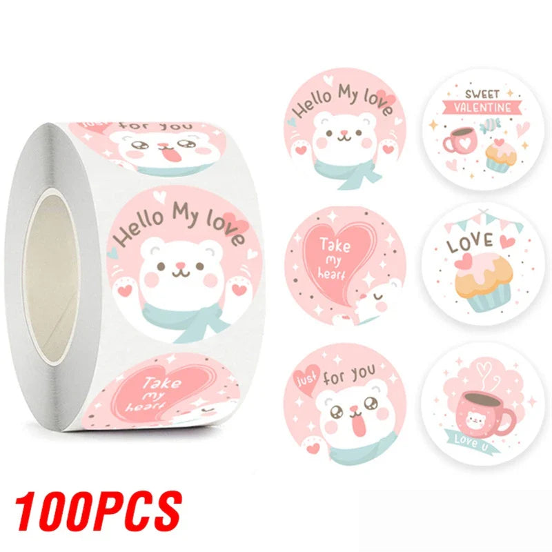 100-500pcs Cute Reward Stickers for Kids Children Kindergarten School Encouragement Students Games Toy Animals Stationery Labels (ONLINE ORDER ONLY)
