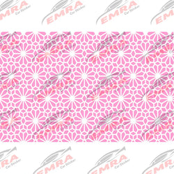 Fashion Flowers Grain Car Sticker for Decoration Triangle Window External Accessories Waterproof Vinyl Decal Apply All Vehicles (ONLINE ORDER ONLY)