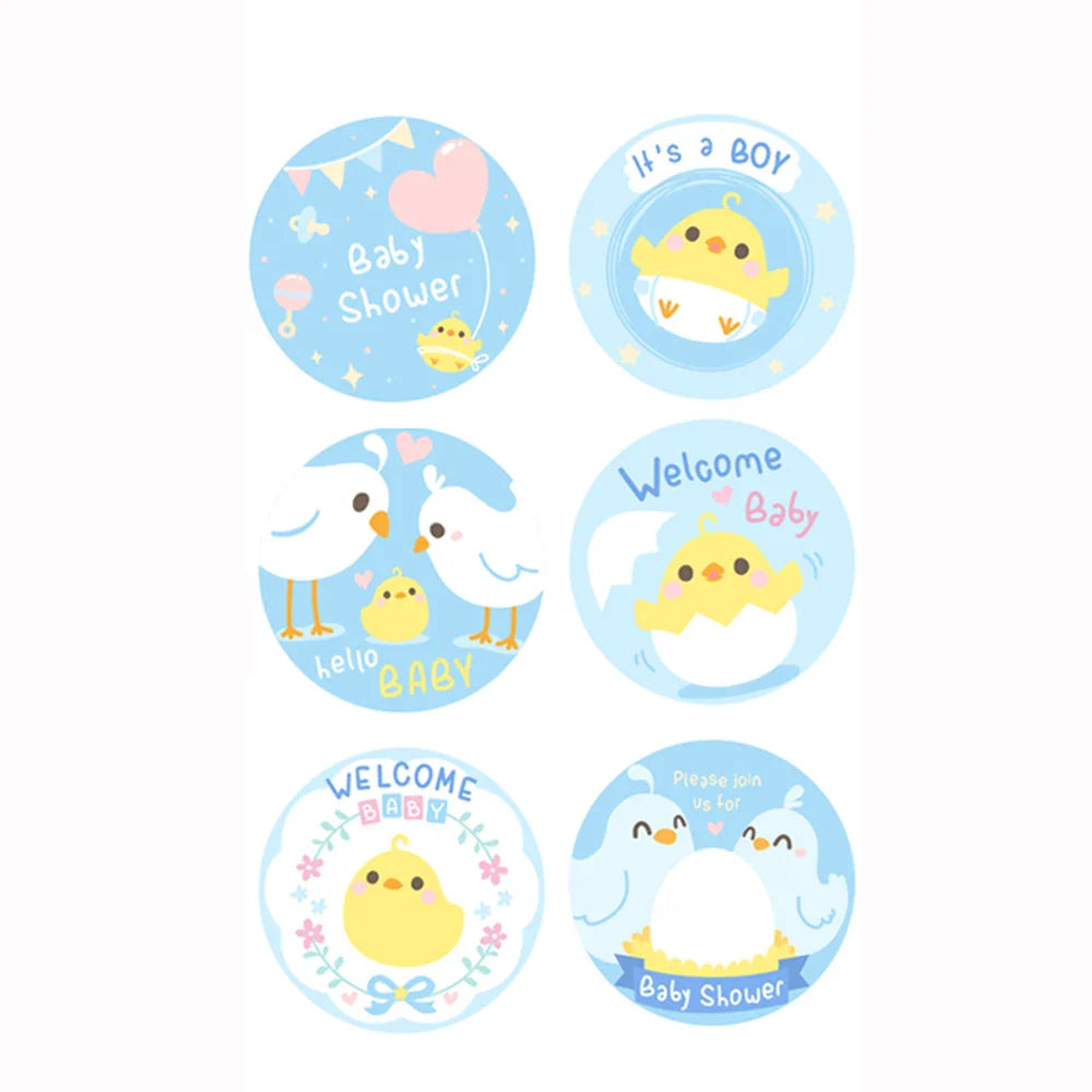 100-500pcs Cute Animal Encourage Sticker Kawaii Children Reward Stickers Creative School Supplies 2.5cm Circle Kids Toy Stickers (ONLINE ORDER ONLY)