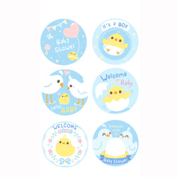 100-500pcs Cute Animal Encourage Sticker Kawaii Children Reward Stickers Creative School Supplies 2.5cm Circle Kids Toy Stickers (ONLINE ORDER ONLY)