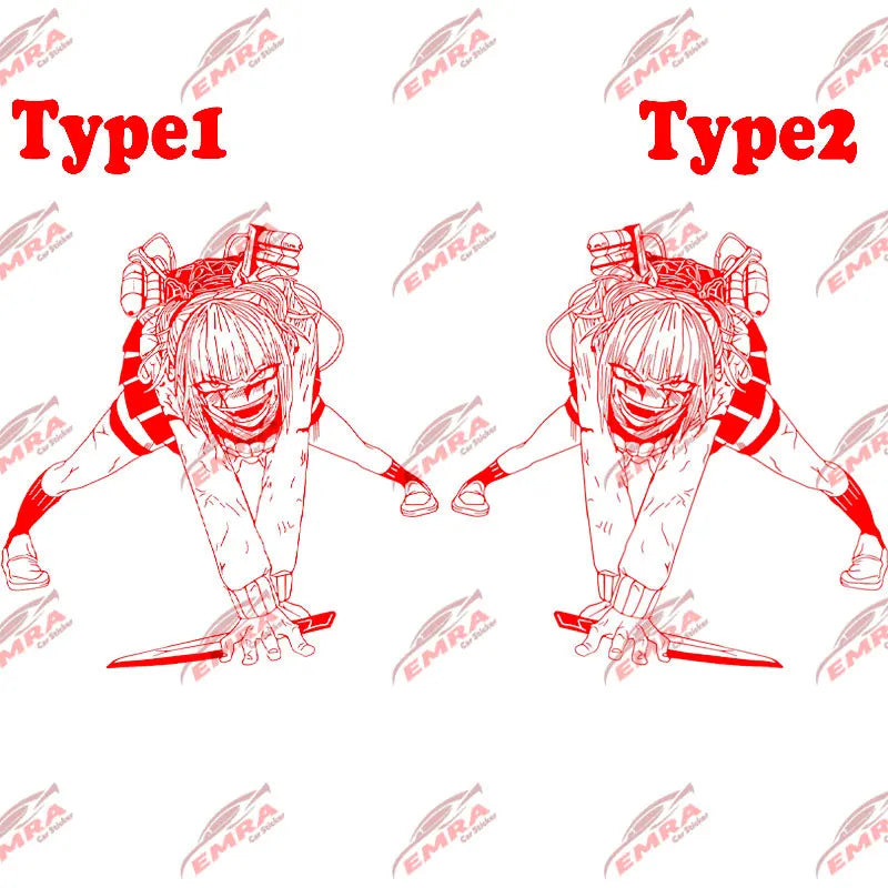 Anime Car Sticker Large Stickers External Accessories Assassin For Door Hood Decoration Style Spirit Styling PVC Vinyl Decal (ONLINE ORDER ONLY)