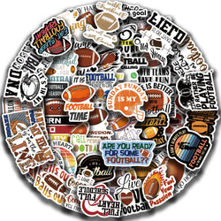 50pcs Football Art Stickers Decals For Mobile Phone Case Luggage Skateboard DIY Decorative Waterproof Sticker (ONLINE ORDER ONLY)