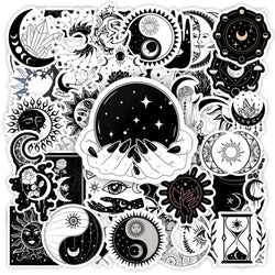 Cool Gothic Moon Aesthetic Stickers DIY Toy Gift Decorative Graffiti Decal for Phone Luggage Laptop Bottles Scrapbook Waterproof (Online Order Only)