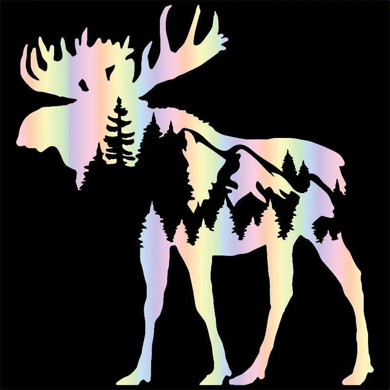 Mountain Moose For Car Sticker Pacific Northwest Stickers Accessories Decorations Window Die Cutting Vinyl Decals (ONLINE ORDER ONLY)