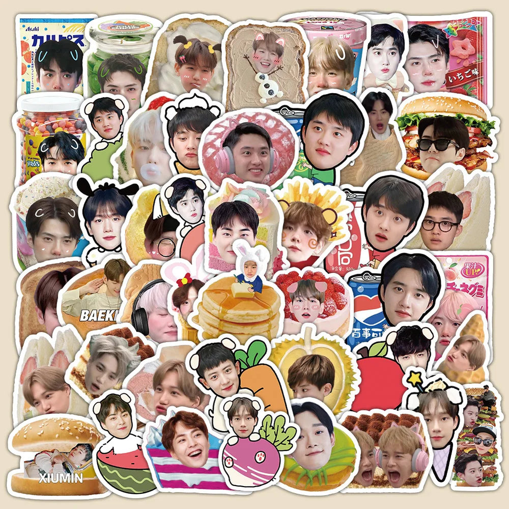 EXO Cartoon Graffiti Stickers Pack - Laptop, Phone, Guitar, Luggage Decals (ONLINE ORDER ONLY)