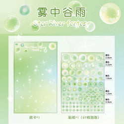 1pcs Cute Colorful Bubble Series Stickers Ins Basis Dot Laser Decoration Sticker Diary Scrapbooking DIY Album Kawaii Stationery (ONLINE ORDER ONLY)