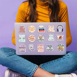 10/30/50PCS Cartoon Reading PVC Sticker Aesthetic Decoration Scrapbooking Sketchbook Korean Stationery School Supplies for Kids (ONLINE ORDER ONLY)
