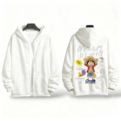 One Piece Anime Zipper Hoodie Y2K Oversized Style (ONLINE ORDER ONLY)