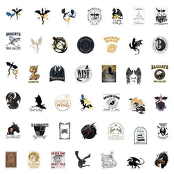 10/30/50/100pcs Cool Novel Fourth Wing Stickers Anime Decals Skateboard Laptop Motorcycle Phone Helmet Waterproof Sticker Toys (Online Order Only)