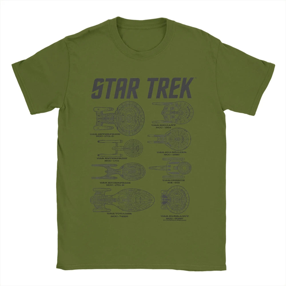 Star Trek Spaceships Of Starfleet T-Shirt - 10 Variants (ONLINE ORDER ONLY)