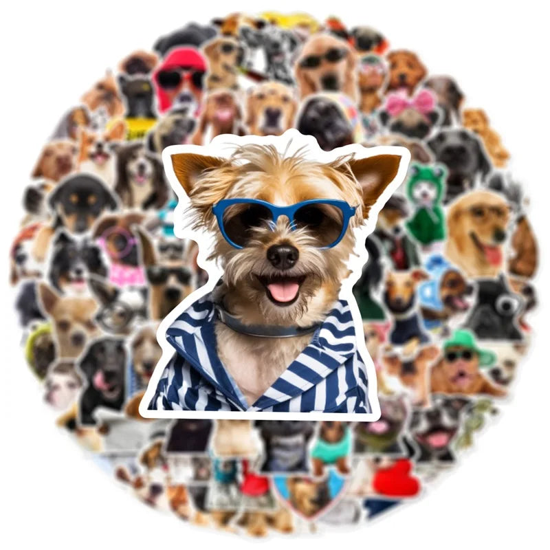10/30/50/100PCS Cute Dog PVC Sticker Aesthetic Children's Korean Stationery School Supplies DIY Decoration Scrapbooking for Kids (ONLINE ORDER ONLY)